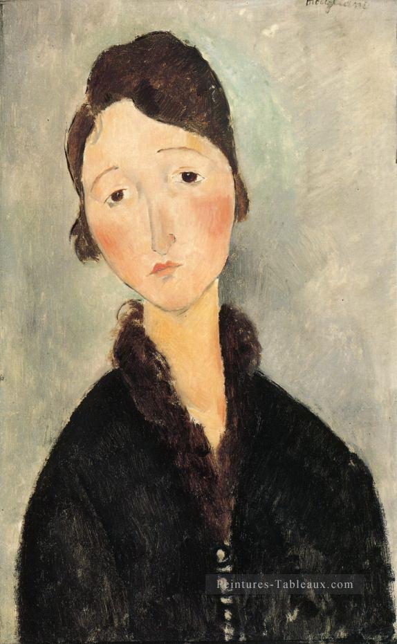 Portrait d’une jeune femme 1 Amedeo Modigliani Peintures à l'huile